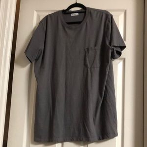 Line of Trade 2X  Gray Tee -Shirt with pocket made in the USA 🇺🇸